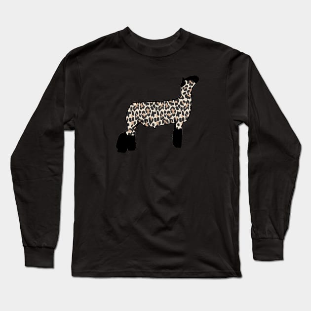 Cheetah Print Market Wether Lamb Silhouette 2 - NOT FOR RESALE WITHOUT PERMISSION Long Sleeve T-Shirt by l-oh